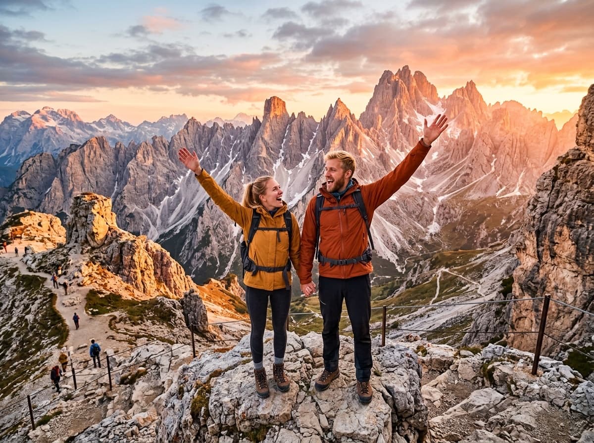 Explore for yourself — traveler looking toward the horizon